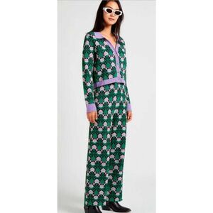 NWT Suncoo Jasper Pants – Vert Viscose Knit Jacquard, Size T1 (US S)